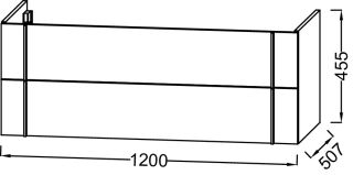 Тумба под раковину Jacob Delafon NOUVELLE VAGUE EB3036-E73